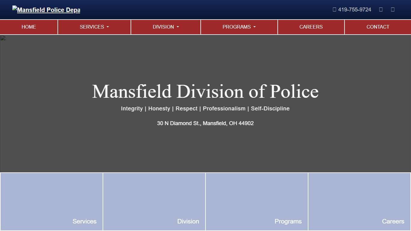 Home | Mansfield Police Department